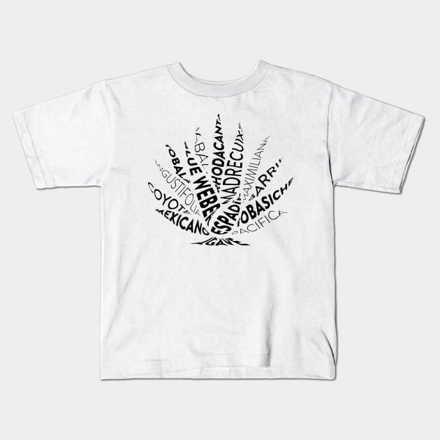 Agaves! Kids T-Shirt by just white tees